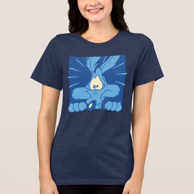 WILE E. COYOTE™ Shocked Expression Tri-Blend Shirt (Front)