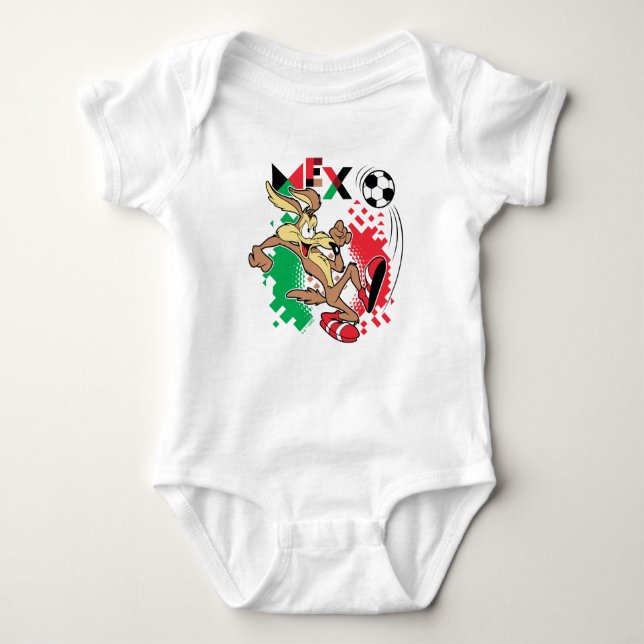 WILE E. COYOTE™ Team Mexico Soccer Graphic Baby Bodysuit (Front)