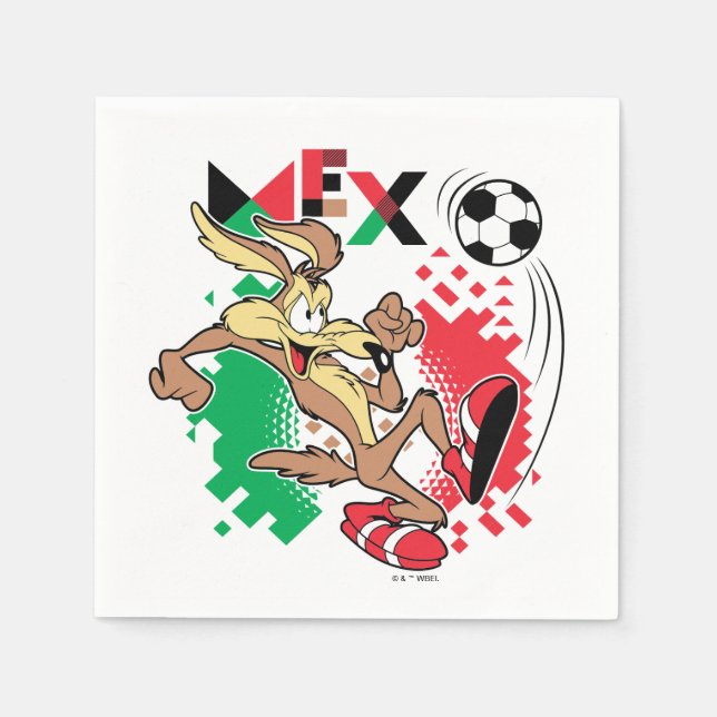 WILE E. COYOTE™ Team Mexico Soccer Graphic Napkin (Front)