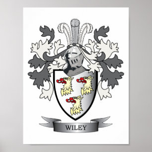 Wiley Family Crest Coat of Arms Poster