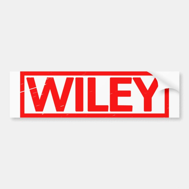 Wiley Stamp Bumper Sticker (Front)