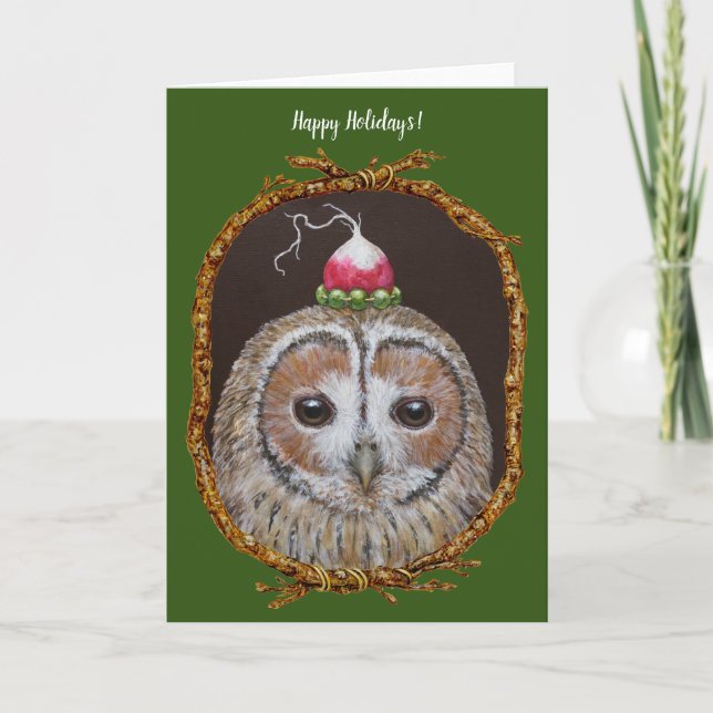 Wiley the tawny owl card (Front)