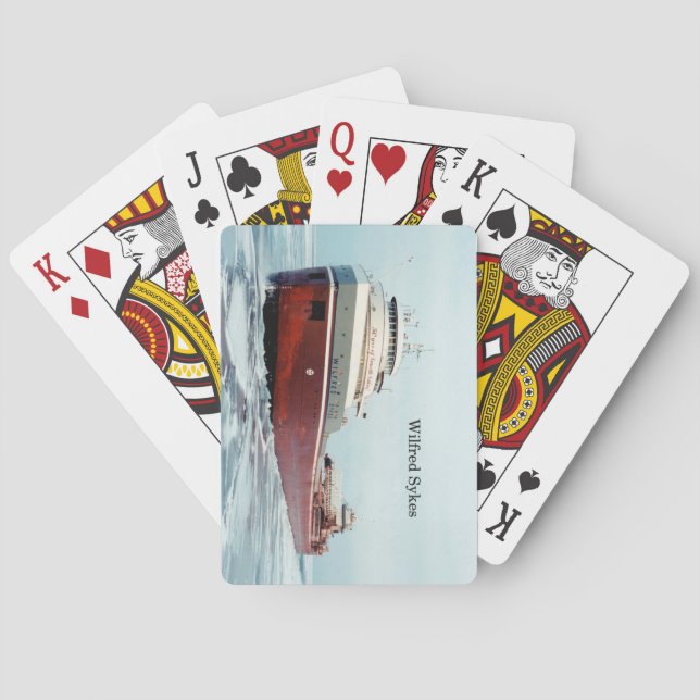 Wilfred Sykes 50 years playing cards (Back)