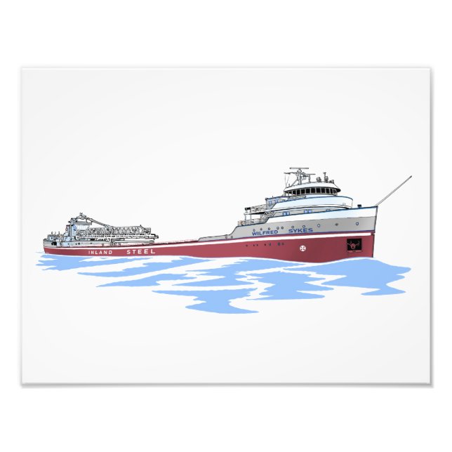 Wilfred Sykes self unloader Inland Photo Print (Front)