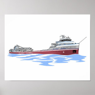 Wilfred Sykes self unloader Inland Poster