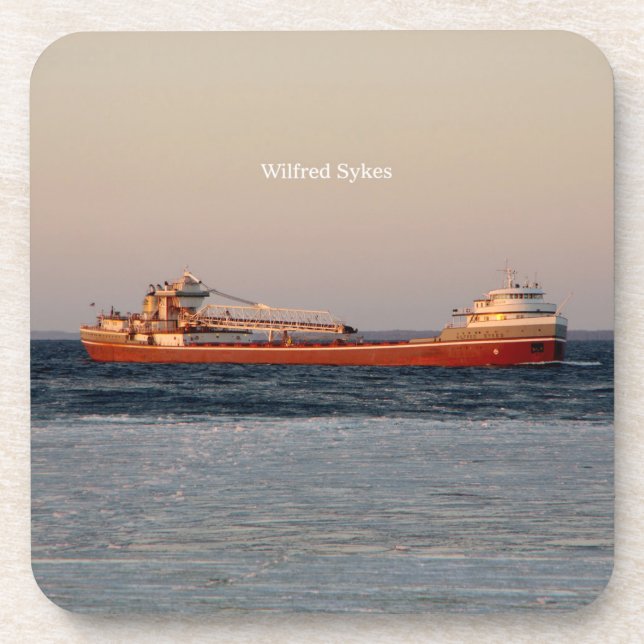 Wilfred Sykes set of 6 hard plastic coasters (Front)