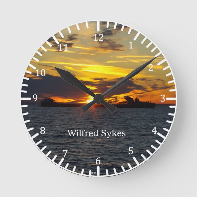 Wilfred Sykes sunset clock (Front)