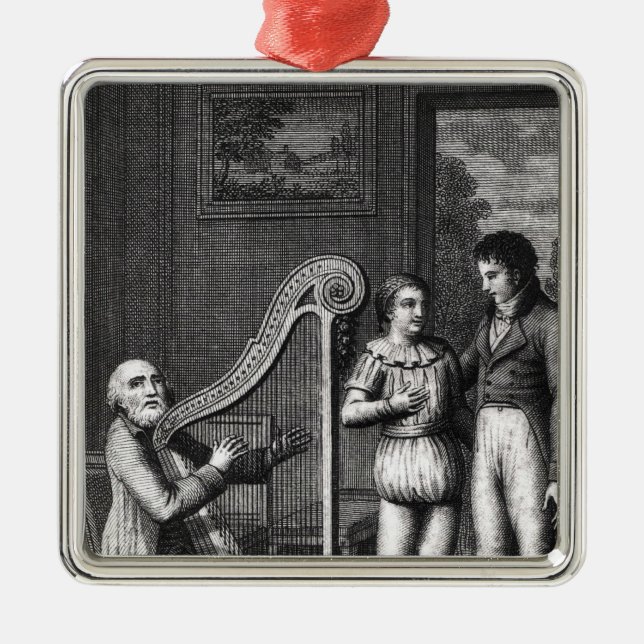 Wilhelm Meister's Apprenticeship' Metal Tree Decoration (Front)