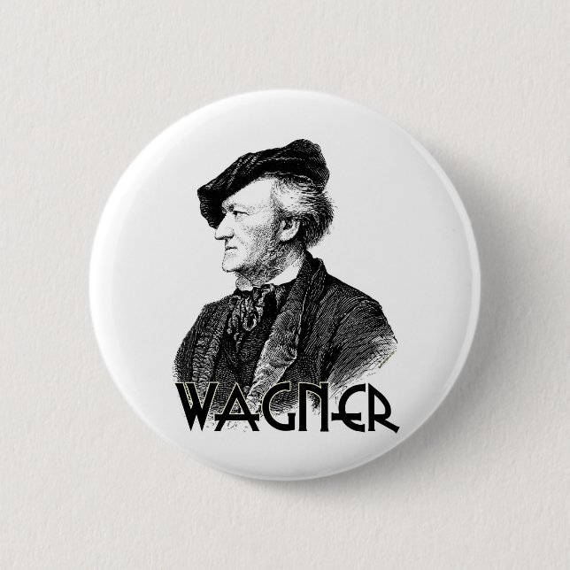 Wilhelm Richard Wagner 6 Cm Round Badge (Front)