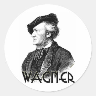 Wilhelm Richard Wagner Classic Round Sticker