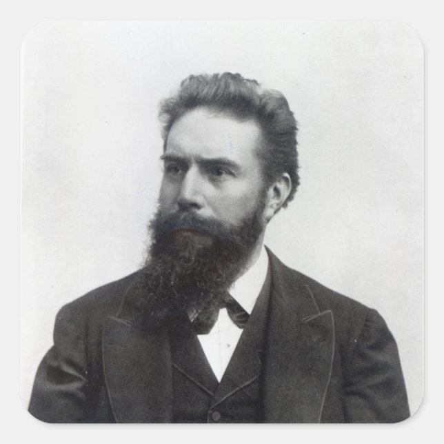 Wilhelm Rontgen Square Sticker (Front)