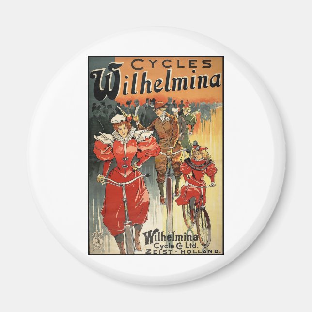 Wilhelmina Cycle & Co. Ltd. Zeist-Holland Magnet (Front)