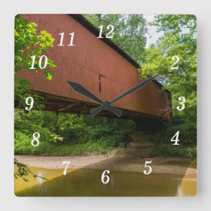 Wilkens Mill Covered Bridge Wall Clock