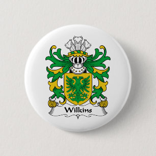Wilkins Family Crest 6 Cm Round Badge