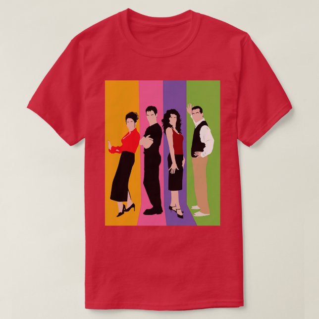 Will and Grace colourful T-Shirt (Design Front)