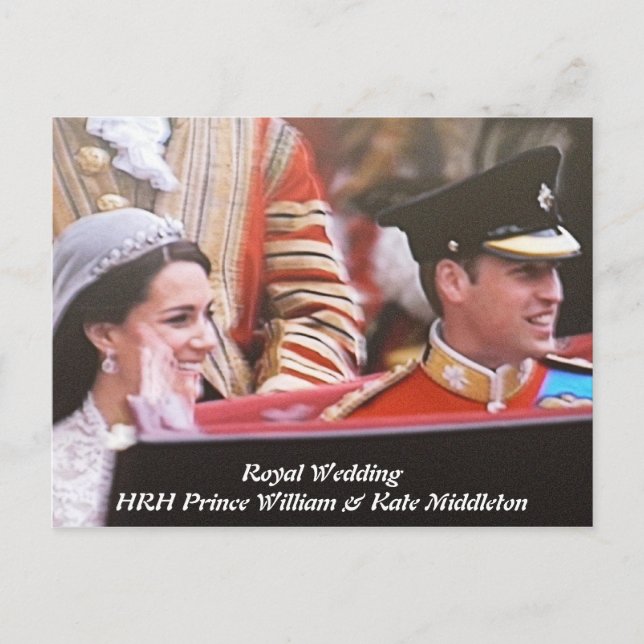 Will and Kate Royal Wedding Postcard (Front)