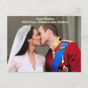 Will and Kate Royal Wedding Postcard