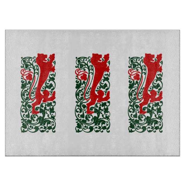 Will Bradley Heraldic Lion Cutting Board (Front)