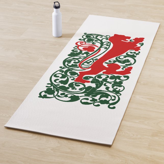 Will Bradley Heraldic Lion Yoga Mat (In Situ)