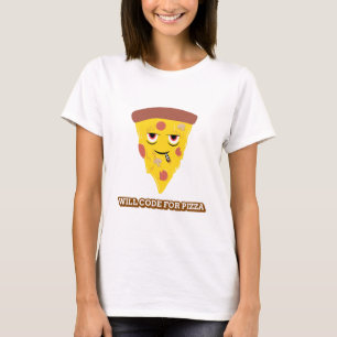 Will Code for Pizza Stem Game T-Shirt