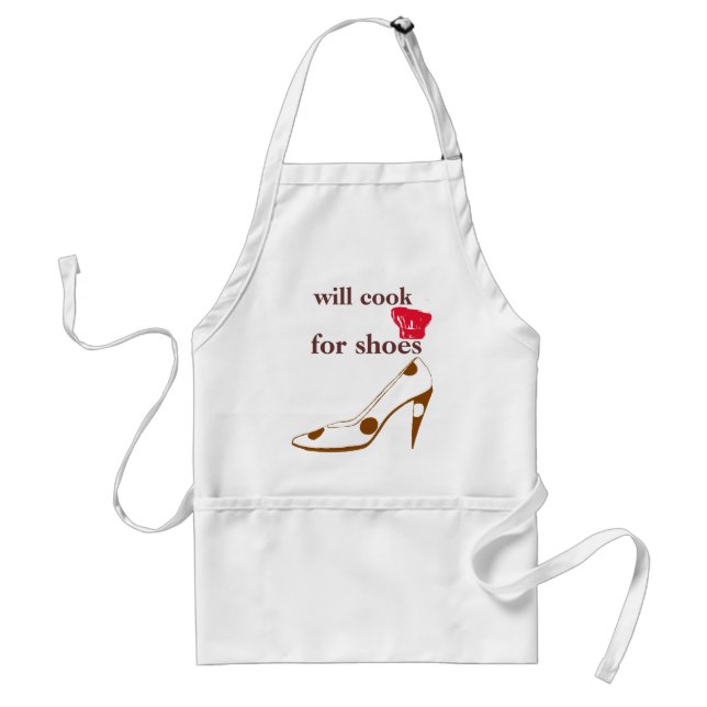 Will Cook for Cute High Heels Standard Apron (Front)