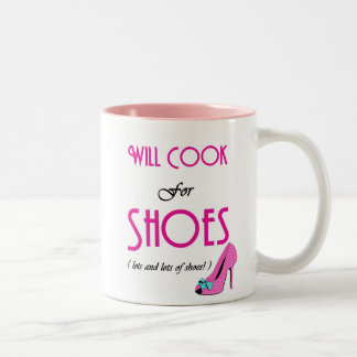 Will Cook For Shoes Two-Tone Coffee Mug