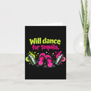 Will dance for party crew flip flops graphic Will Card