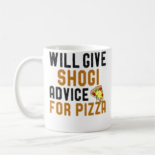 Will Give Shogi Advice For Pizza Funny Saying Knit Coffee Mug