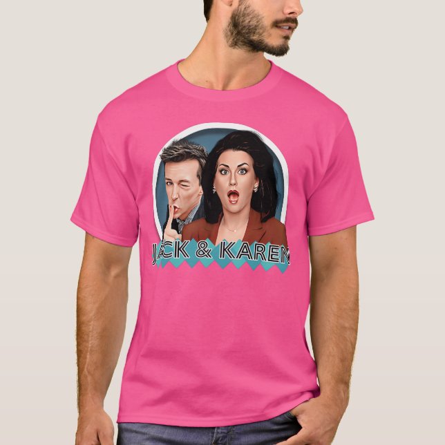 Will  Grace - Jack And Karen T-Shirt (Front)