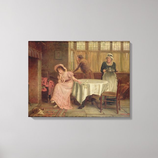 'Will He Come?' (oil on canvas) Canvas Print (Front)