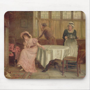 'Will He Come?' (oil on canvas) Mouse Pad