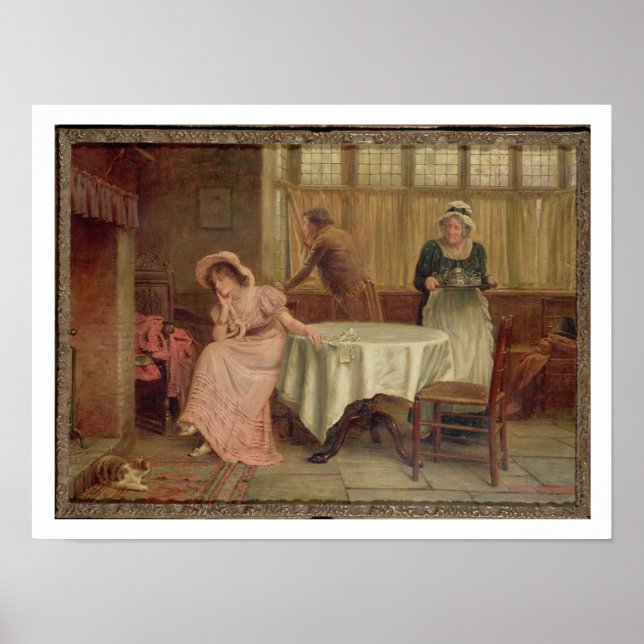 'Will He Come?' (oil on canvas) Poster (Front)