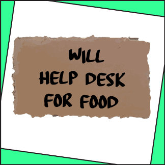 Will Help Desk for Food T-Shirt