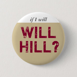 Will Hill grey plum 6 Cm Round Badge