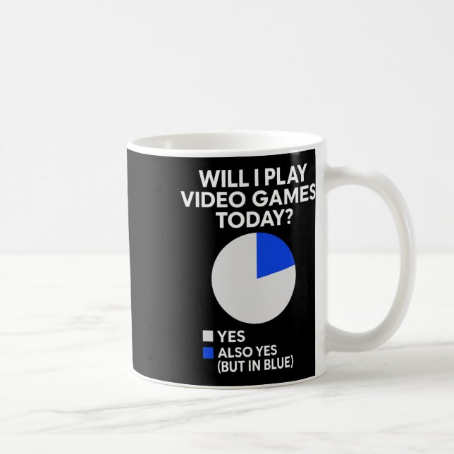 Will I Play Video Games Today - Pc Gaming Lover Co Coffee Mug (Right)