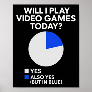 Will I Play Video Games Today - Pc Gaming Lover Co Poster