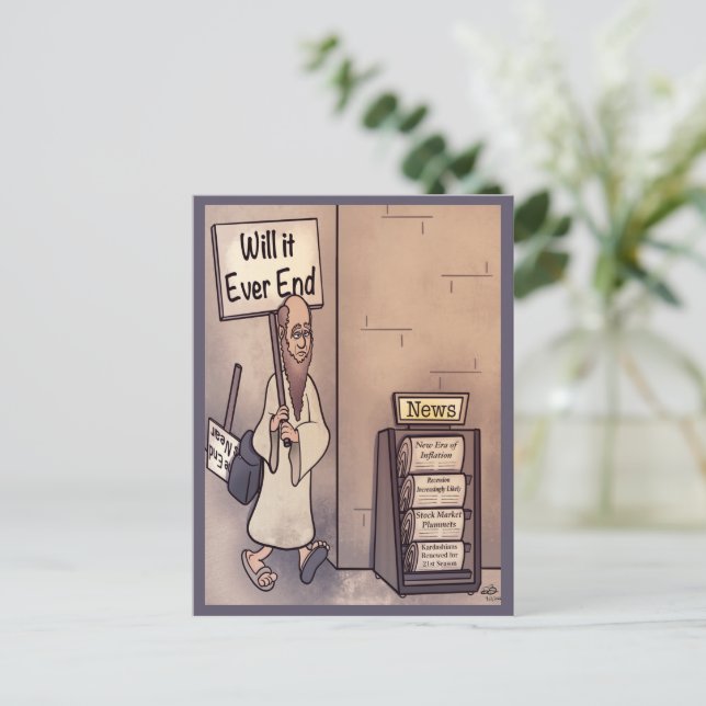 Will It Ever End Postcard (Standing Front)