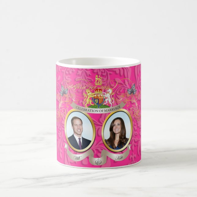 Will+Kate wedding, DIY Colour!! Coffee Mug (Center)