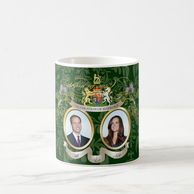 will & kate wedding /DIY colours Coffee Mug (Center)
