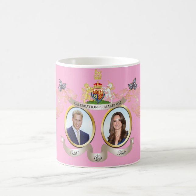 Will+Kate wedding Memorbilia mugs (Center)