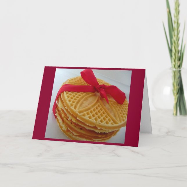 WILL LOVE YOU MORE THAN "PIZZELLES" FOREVER! CARD (Front)