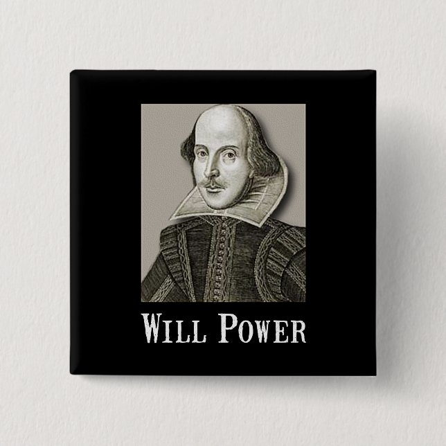 Will Power 15 Cm Square Badge (Front)