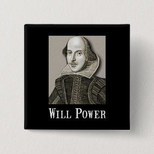 Will Power 15 Cm Square Badge