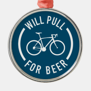 Will Pull For Beer Cycling Metal Tree Decoration