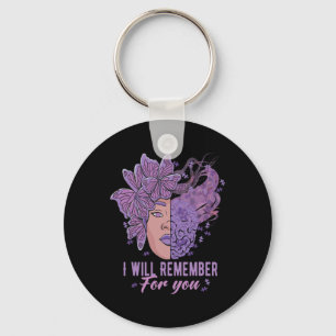 Will Remember For You Alzheimerheimer Awareness Bu Key Ring