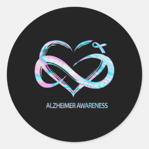 Will Remember For You Alzheimerheimer Awareness Cu Classic Round Sticker