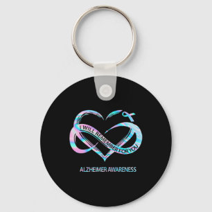 Will Remember For You Alzheimerheimer Awareness Key Ring
