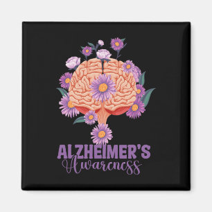 Will Remember For You Brain Alzheimerheimer's Awar Magnet