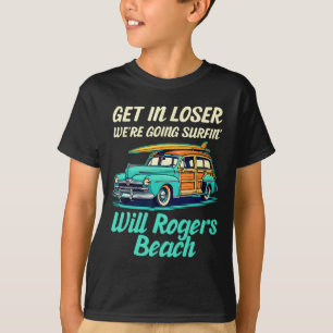 Will Rogers Beach California Surf Women Men Vintag T-Shirt