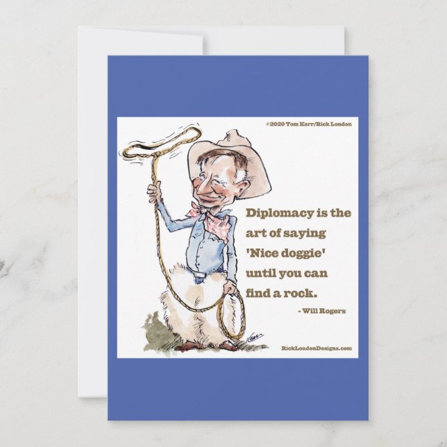 Will Rogers & Quote (Front)